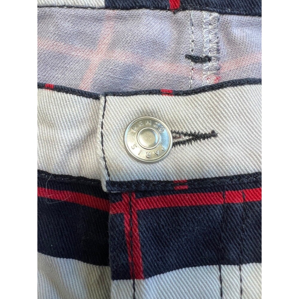 KENZO Checkered Blue, Red and White Pants - Size 34 - Picture 4 of 9